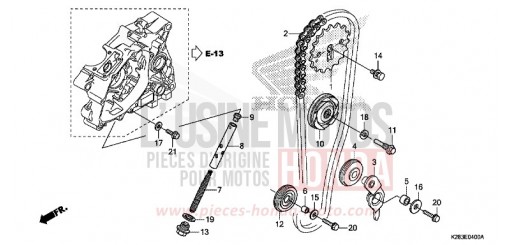 CAM CHAIN/TENSIONER CRF125FBK de 2019